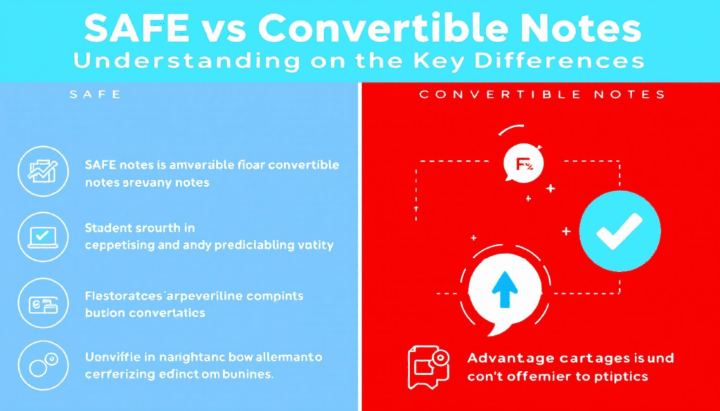 The key differences between SAFE notes and convertible notes